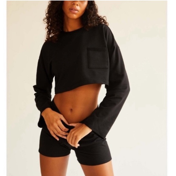 NWT Free People Movement Sunny Set in Black - Picture 2 of 3